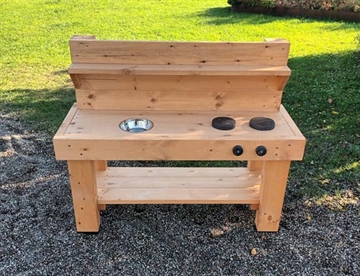 Udendørs legekøkken til sandkassen / legepladsen - Mudderkøkken 